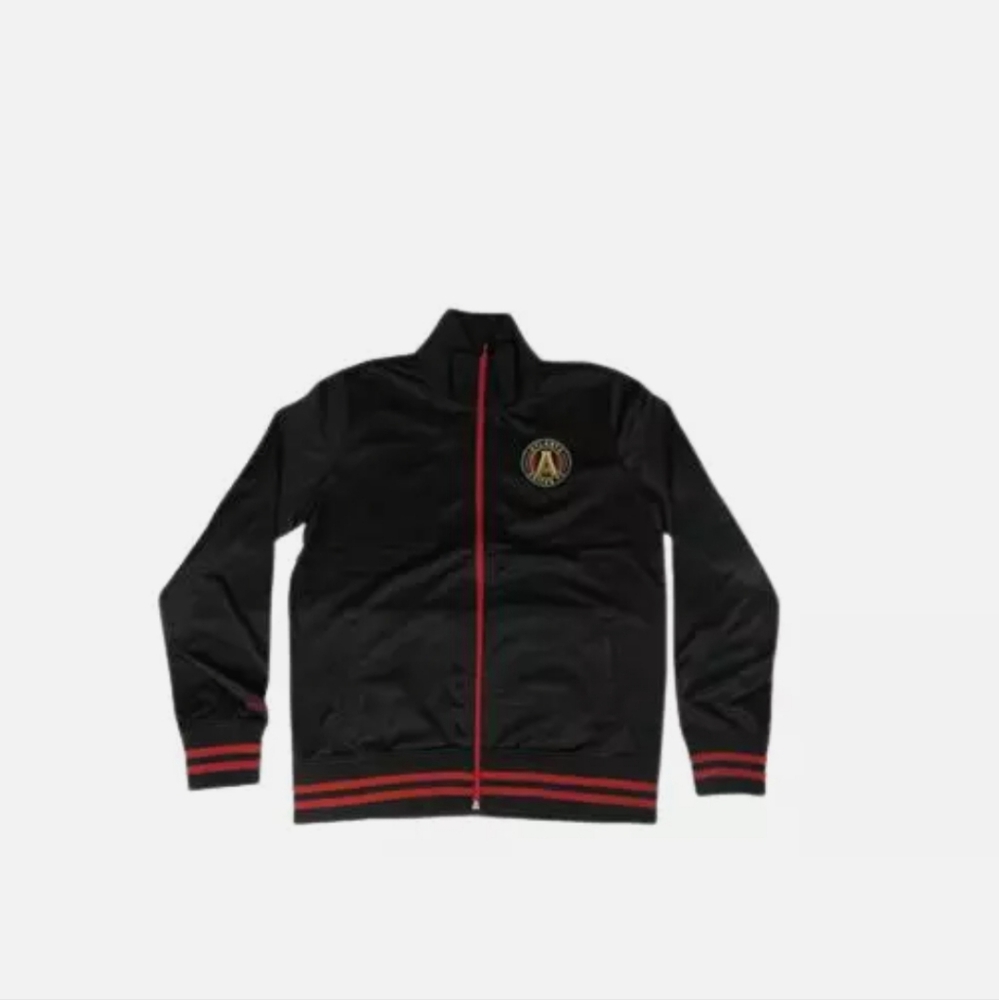 Mitchell & Ness Atlanta United Black and Red Track Jacket